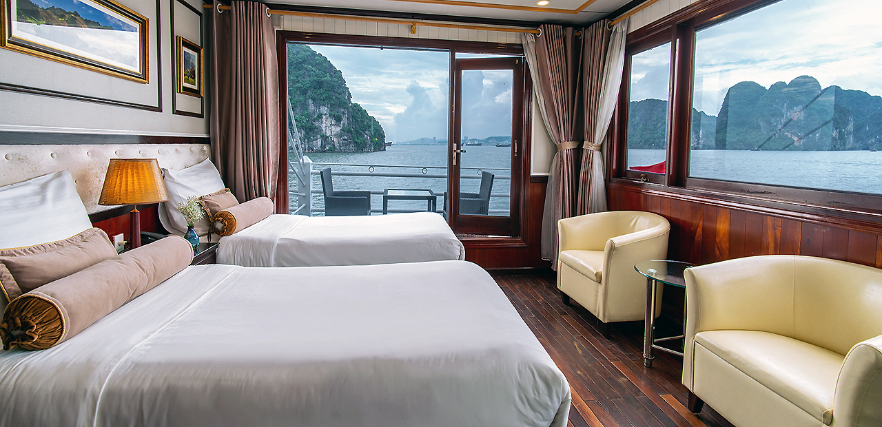 Swan Cruise 1N Ha Long Bay Suite Balcony Cabin 24/25